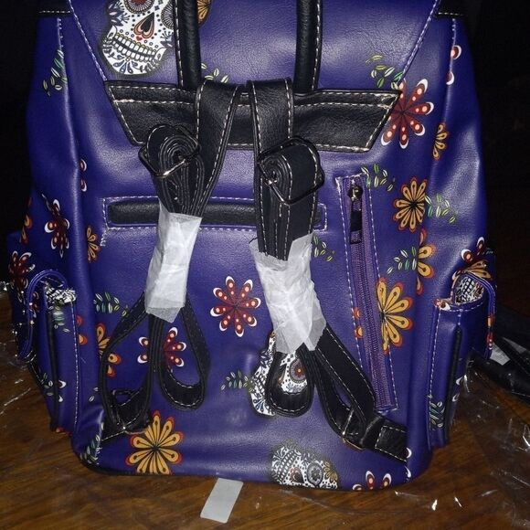 Day of The Dead Sugar Skull Backpack - Picture 3 of 5